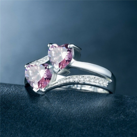 Jewelry - Brand New 925 Silver Ring Pink Sapphire New